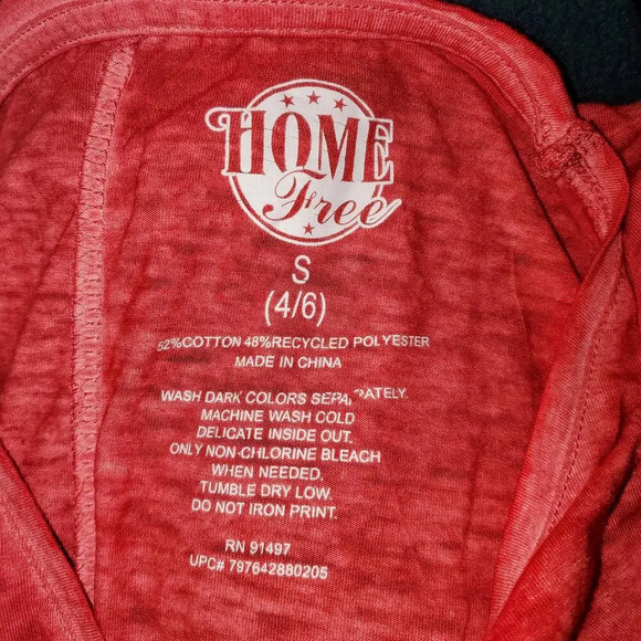 Home Free Red Colorado Stripe Heart Tank Size Small 4/6 NWOT - Picture 2 of 13